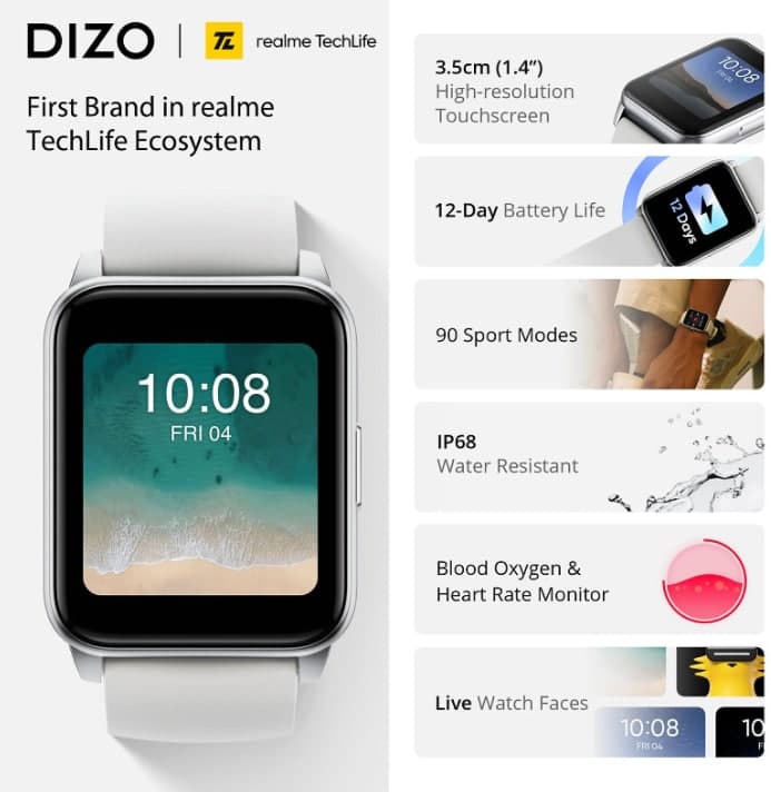 Realme子品牌Dizo  GoPods、Dizo  GoPods  D、Dizo  Watch在推出前已经在越南电商网站上市了