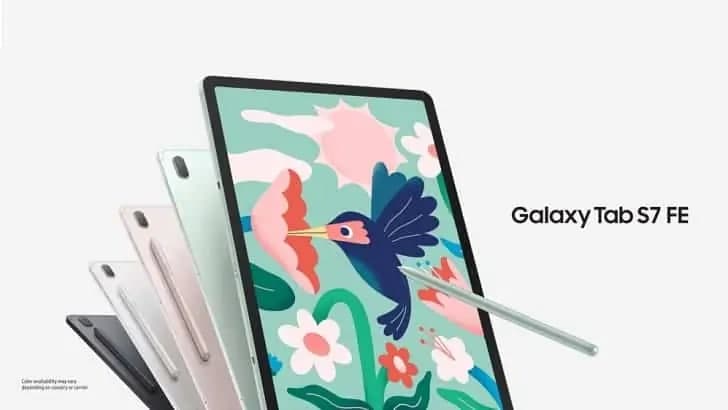 Galaxy Tab S7 FE 和 A7 Lite将收到季度软件更新