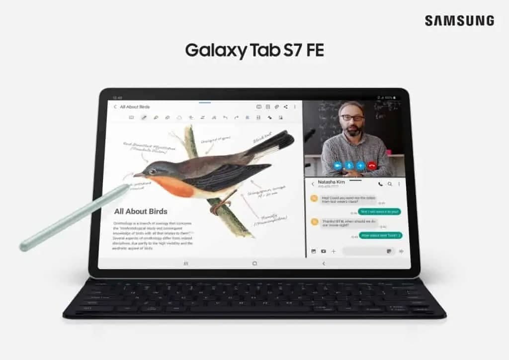 由于芯片短缺和 COVID-19 问题，GalaxyTabS7 FE发布延迟