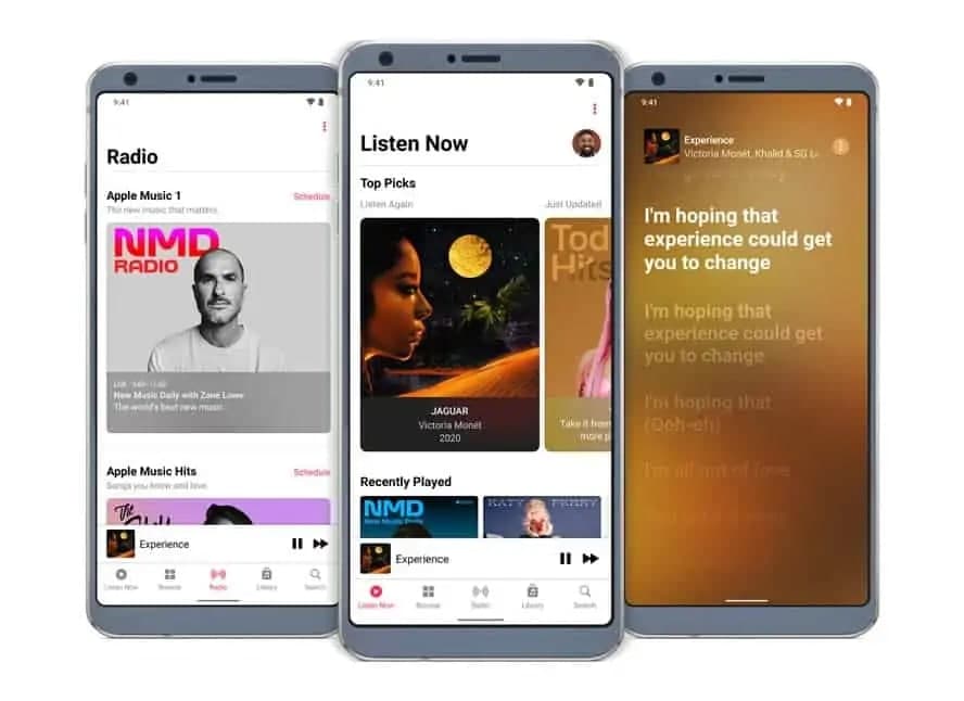 适用于Android的Apple Music 添加了空间音频和高分辨率无损流媒体