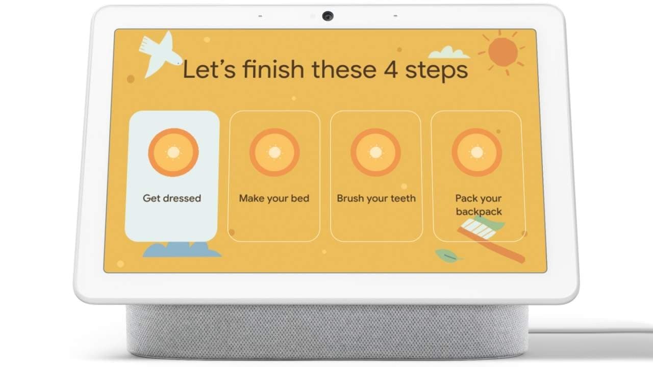 Google Nest Hub增加了一个早晨清单 帮助孩子们准备上学