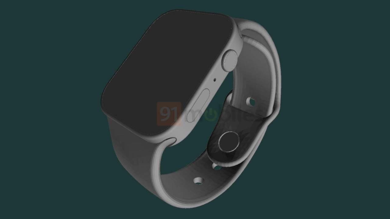 Apple Watch Series 7 渲染图表明设计发生了重大变化