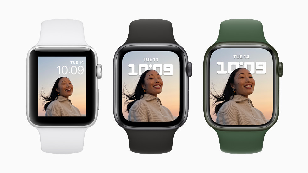 全新 Apple Watch Series 7 拥有更精致的设计