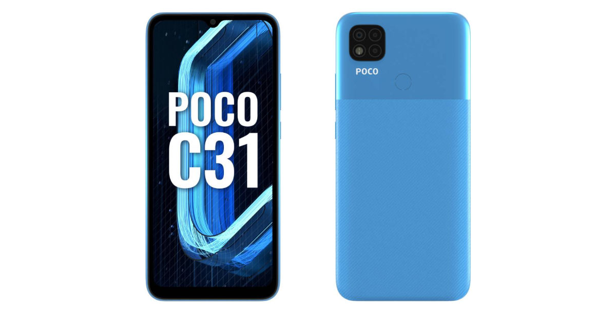 POCO C31 配备联发科技 Helio G35 SoC，在印度推出 