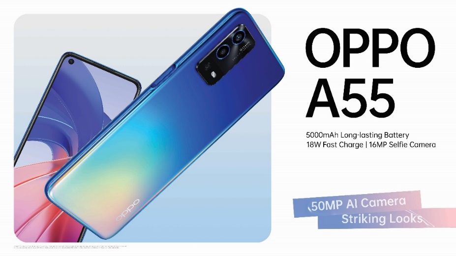 OPPO A55 在印度以 15,490 卢比的价格推出