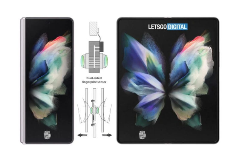 三星 Z Fold 4 使用独特的双面屏下指纹传感器