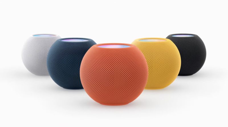 苹果推出新的 HomePod mini 颜色