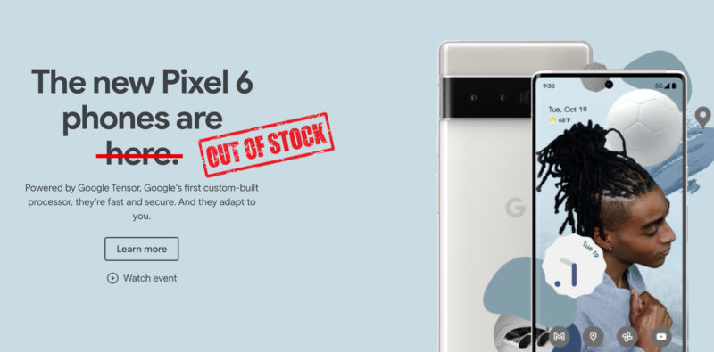 谷歌警告 Pixel 6 Pro 需求旺盛且缺货