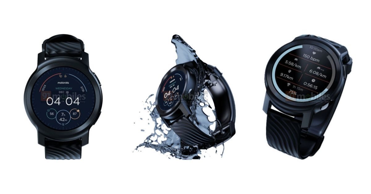 Moto Watch 100 规格和设计泄露：GPS、心率监测器等