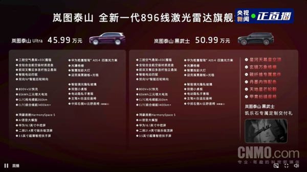 演员胡军成为岚图泰山黑武士首位车主！售价50.99万元