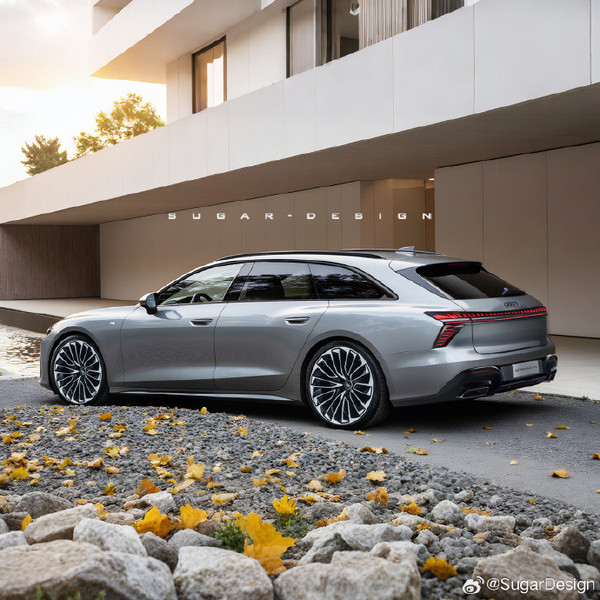 曝奥迪A7L Sportback旅行车预览图 无框车门+低矮车身