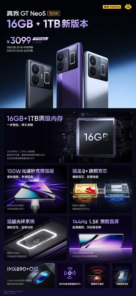 真我618最高直降800元!“双新品+五大王牌”强势来袭