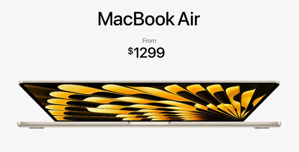 苹果新款15英寸MacBook Air正式发布 约9200元起售