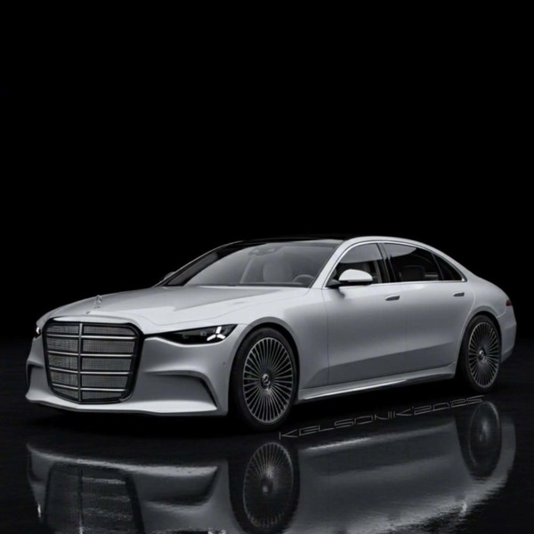 全新一代奔驰S级渲染图曝光 配备大尺寸盾牌式前格栅