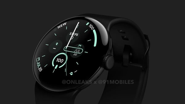谷歌Pixel Watch 3渲染图曝光!圆形表盘 机身略厚些