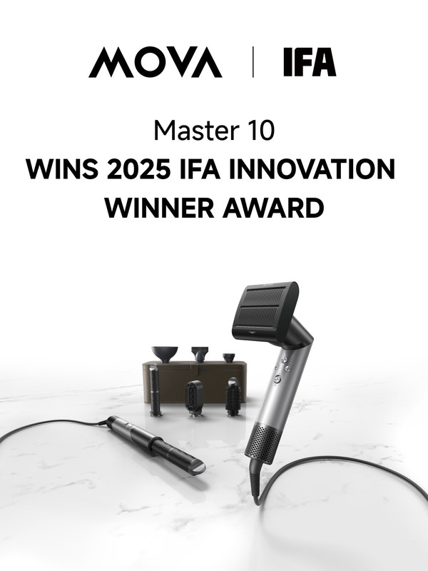 MOVA Master 10斩获IFA创新大奖,颠覆性设计引领美护科技新潮流