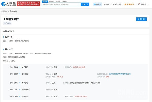 王自如再被执行1.94亿元 曾自曝总负债规模约1亿元