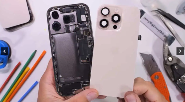 国外博主拆解iPhone 16 Pro系列 Max缺少金属电池外壳 　　　