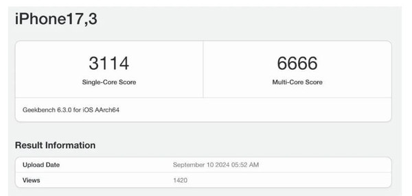 外媒称iPhone 16 Pro性能让人失望 A18芯片挤牙膏
