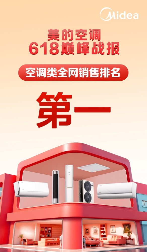 618见证硬实力！美的空调40年深耕稳居行业第一！