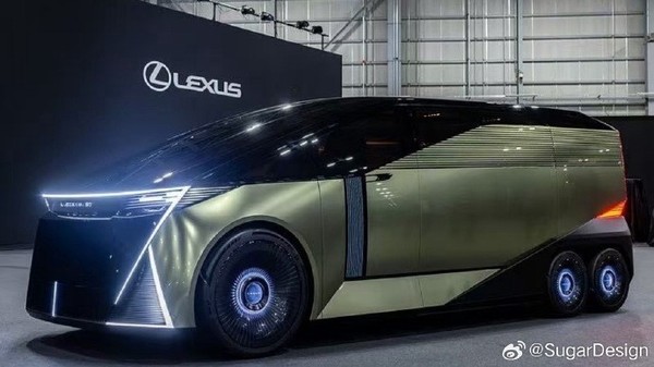 雷克萨斯LS概念车实车发布 六轮MPV造型+六座布局