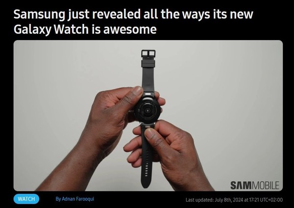 三星新款Galaxy Watch将搭载全新传感器 可测生物年龄