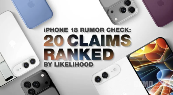 iPhone 18 Pro传闻可信度排行:20项预测仅8项可靠