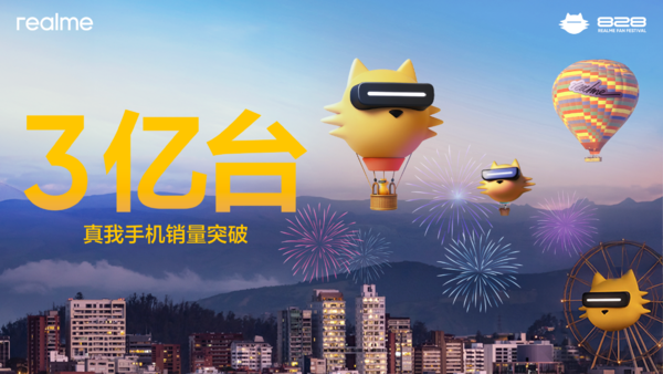 真我手机销量突破3亿台，做更懂年轻人的科技品牌