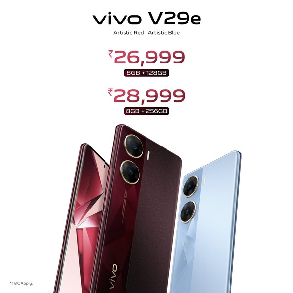 vivo V29e正式发布！前置50MP自拍镜头 颜值党福利