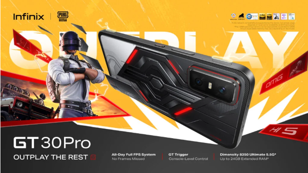 传音Infinix GT 30 Pro游戏手机发布 支持DeepSeek R1