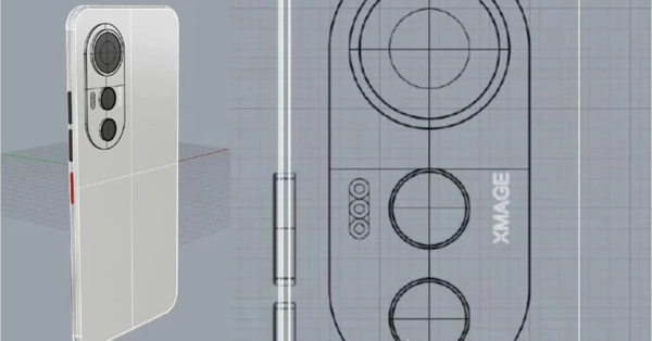 华为新机3D渲染图