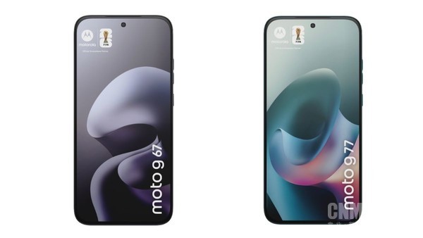 摩托罗拉Moto G67（左）和Moto G77