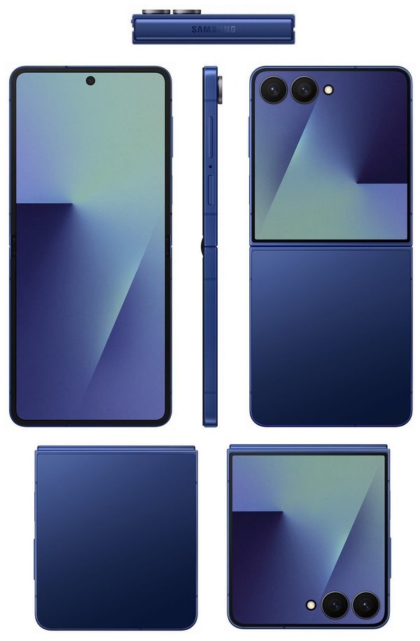 三星Galaxy Z Flip7渲染图