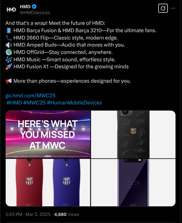 HMD发布8款新品 涵盖手机、耳机和卫星标签多个领域