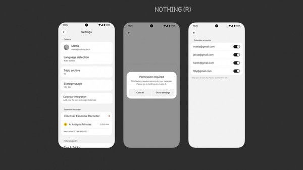 Nothing Essential Space更新 新增日历同步与编辑功能